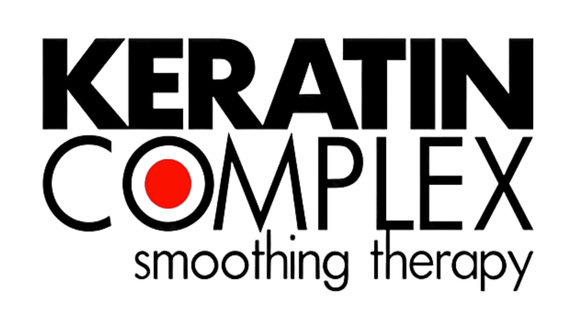 Keratin Complex logo with "smoothing therapy" text below.