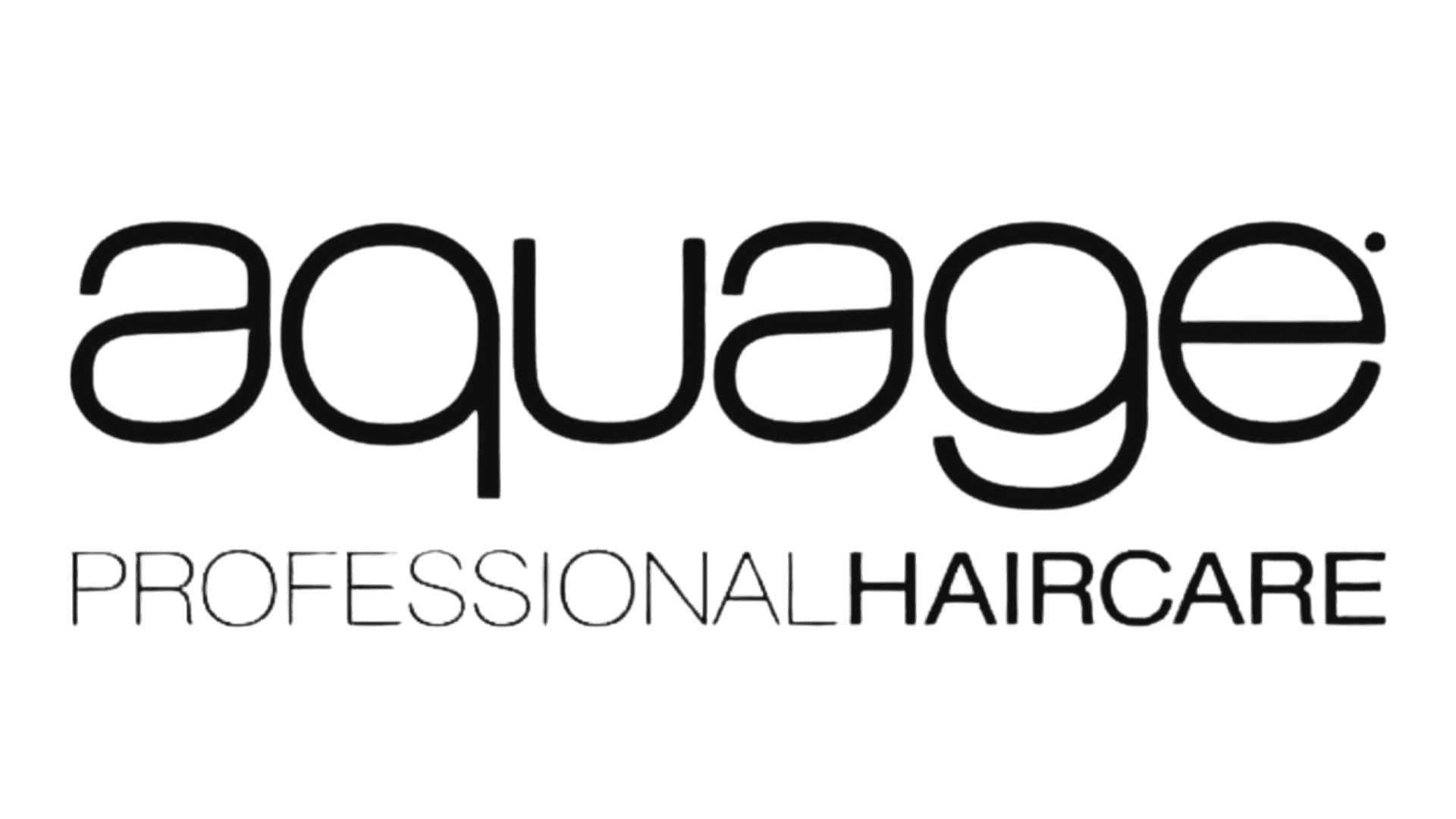 Aquage Professional Haircare logo in bold black lettering.